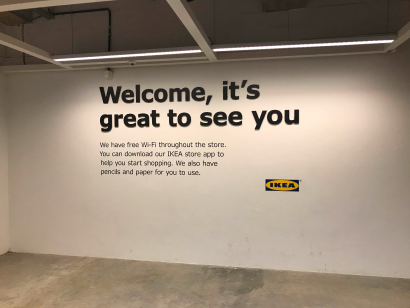 Self-serve area in IKEA